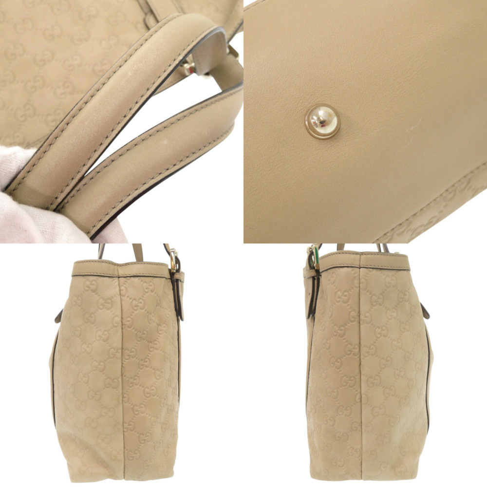 GUCCI Authentic Cream Leather Tote Bag - Picture 10 of 10